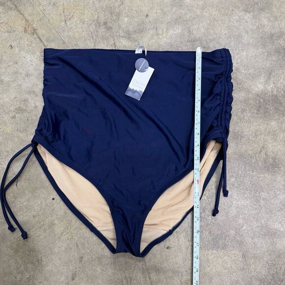 Swim by Cacique size 18 navy high waisted bikini bottoms - Picture 6 of 6
